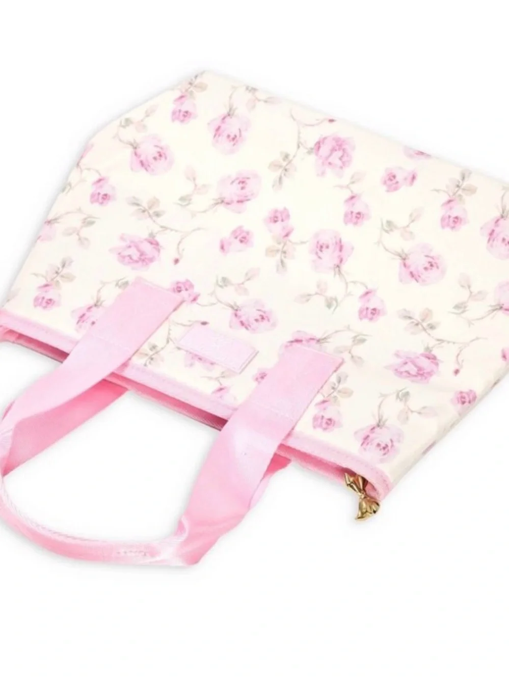 LoveShackFancy Pink Floral Quilted Backpack & lunch bag Tote Set